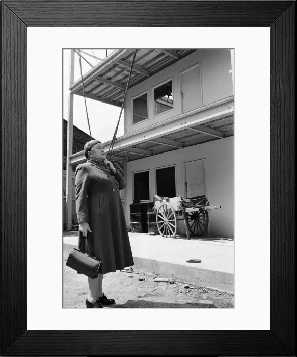 Framed Print : A new street setting for Coronation Street'. Granada TV have built an outdoor Framed Print : A new street setting for Coronation Street'. Granada TV have built an outdoor