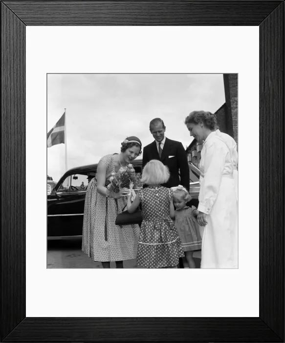 Framed Print : Queen Elizabeth II and Prince Philip, Duke of Edinburgh visit to Denmark Framed Print : Queen Elizabeth II and Prince Philip, Duke of Edinburgh visit to Denmark