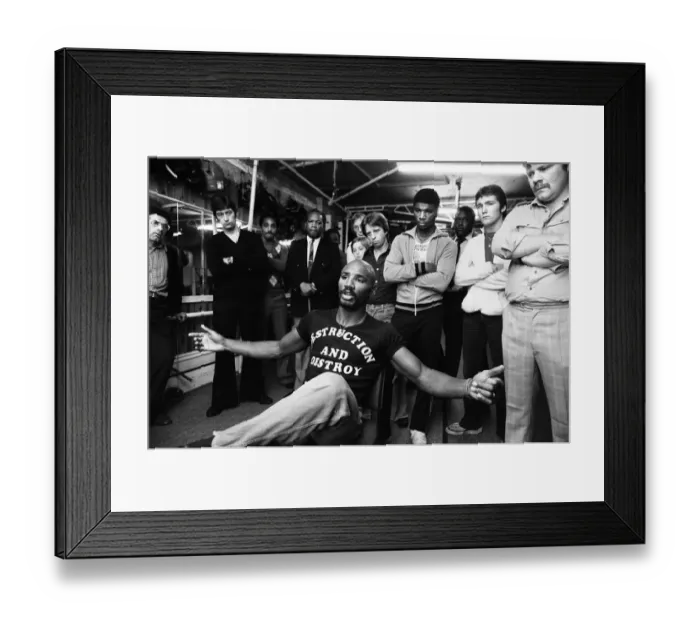 Framed Print : American boxer Marvin Hagler in London to challenge WBC