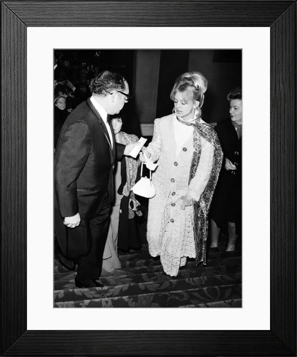 Framed Print : Carol Channing with her 10 stout hearted men, opening night of new Carol Channing show Framed Print : Carol Channing with her 10 stout hearted men, opening night of new Carol Channing show