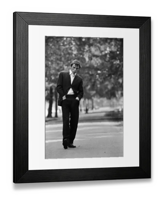 Framed Print : Actor Terence Stamp pictured in a park in London. 13th September 1962 Framed Print : Actor Terence Stamp pictured in a park in London. 13th September 1962