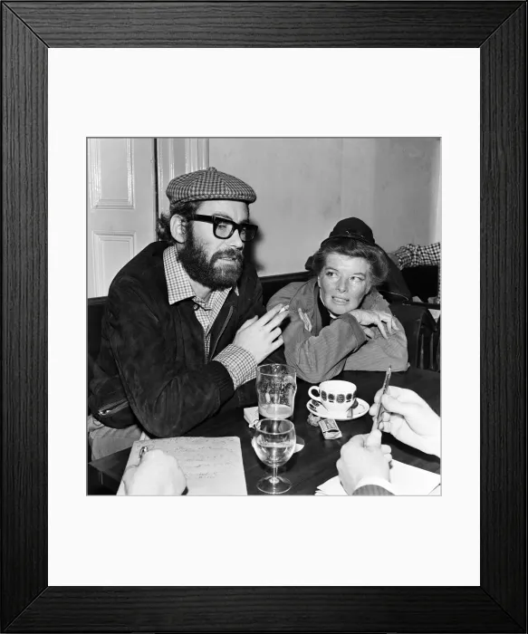 Framed Print : Actress Katharine Hepburn pictured in Bray, Ireland, where she is filming