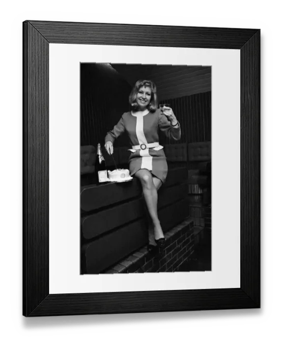 Framed Print : Coronation Street'actress Anne Reid celebrates her birthday with the news