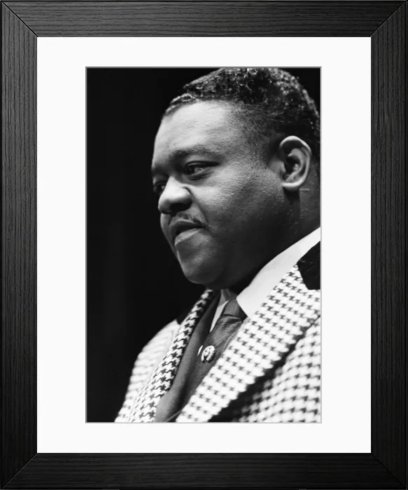 Framed Print : Fats Domino at the Saville Theatre, preparing for tonights show Framed Print : Fats Domino at the Saville Theatre, preparing for tonights show