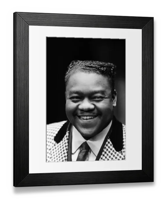 Framed Print : Fats Domino at the Saville Theatre, preparing for tonights show Framed Print : Fats Domino at the Saville Theatre, preparing for tonights show