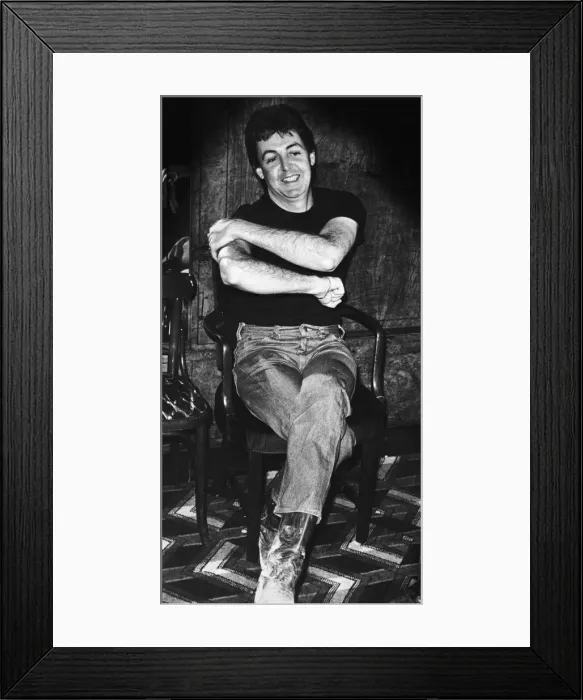 Framed Print : Former Beatles singer and bass guitarist Paul McCartney. September 1983