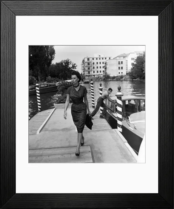 Framed Print : Sophia Loren at the Venice Film Festival. September 1958 Framed Print : Sophia Loren at the Venice Film Festival. September 1958