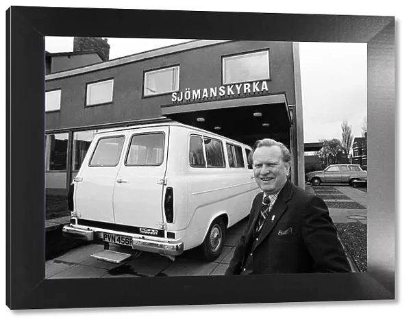 Pastor Carl Landahl at the Swedish Mission, Middlesbrough. 1977