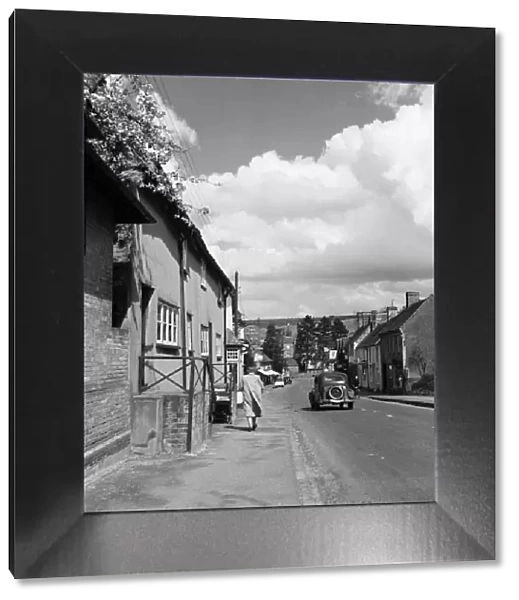 Street scene in Wendover, Buckinghamshire. Circa 1950