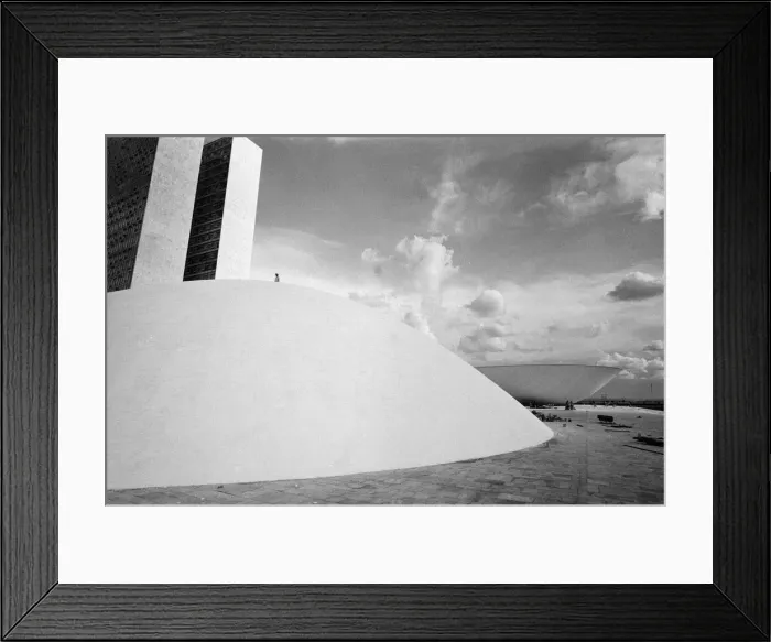 Framed Print : The palace of the National Congress, under construction, Brasilia, Brazil Framed Print : The palace of the National Congress, under construction, Brasilia, Brazil