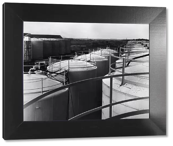 General view of the Lees Road tank farm at Knowsley Industrial park near Kirkby
