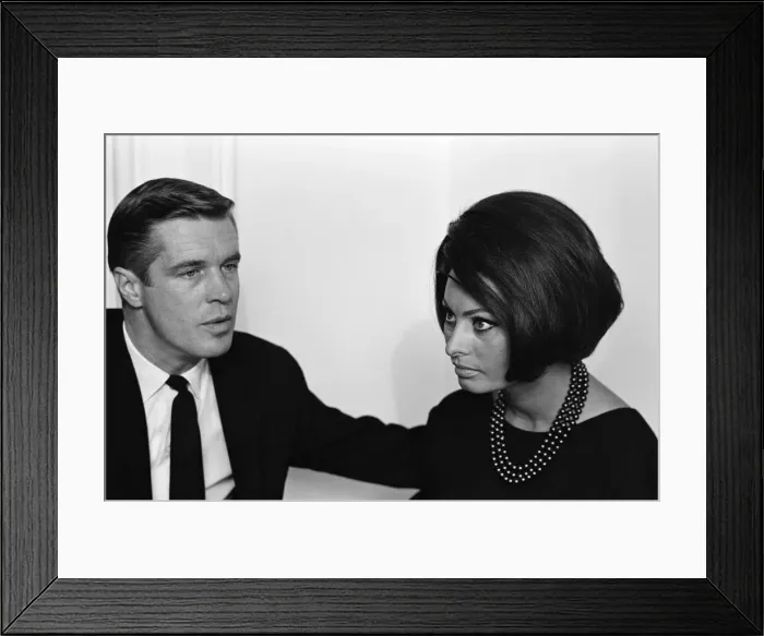 Framed Print : Sophia Loren at a reception in the River Room of the Savoy Hotel