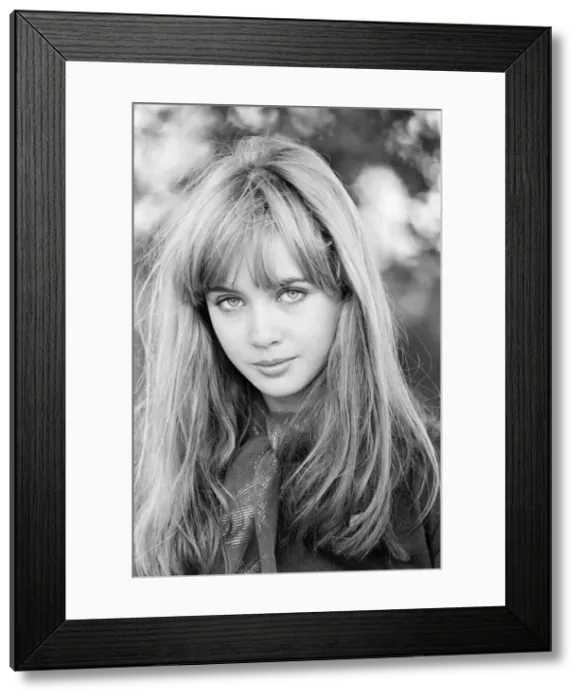 Framed Print : Lysette Anthony, British actress, aged 17 years old, October 1980