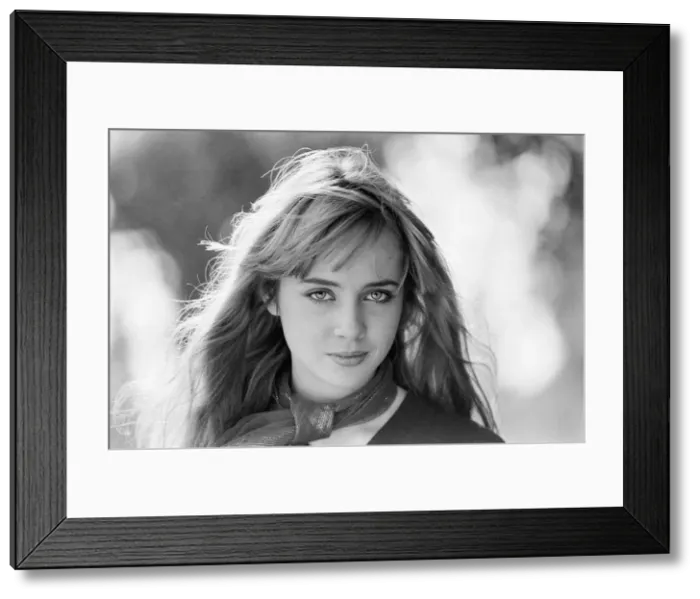 Framed Print : Lysette Anthony, British actress, aged 17 years old, October 1980
