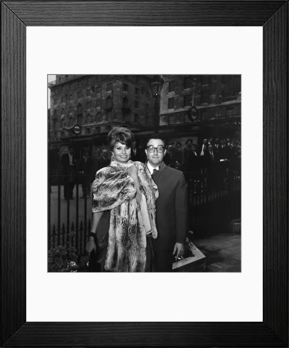 Framed Print : Sophia Loren with Peter Sellers. They will be starring together in the Dimitri de Framed Print : Sophia Loren with Peter Sellers. They will be starring together in the Dimitri de