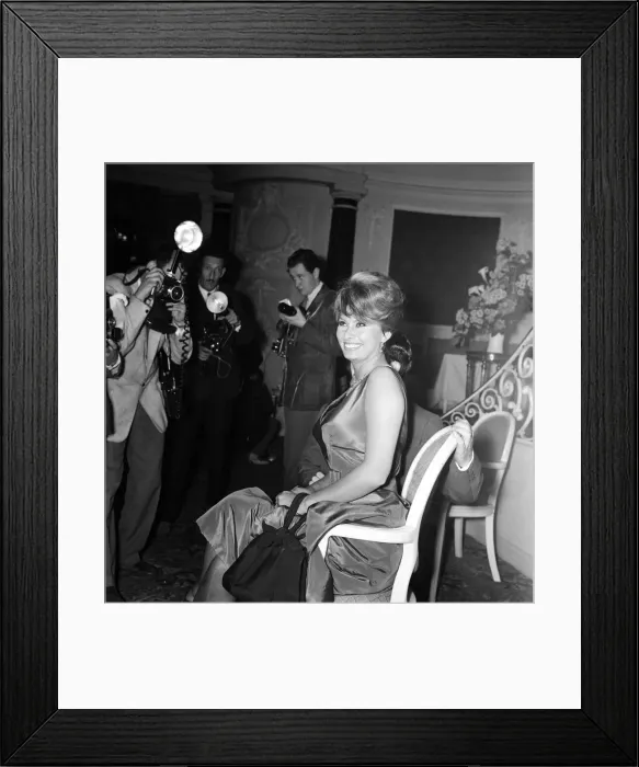 Framed Print : Sophia Loren, who will be starring with Peter Sellers in the Dimitri de Grunwald