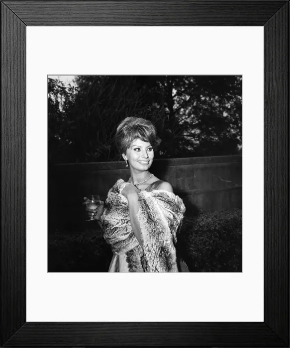 Framed Print : Sophia Loren, who will be starring with Peter Sellers in the Dimitri de Grunwald