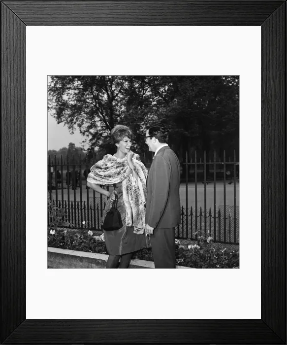 Framed Print : Sophia Loren with Peter Sellers. They will be starring together in the Dimitri de Framed Print : Sophia Loren with Peter Sellers. They will be starring together in the Dimitri de