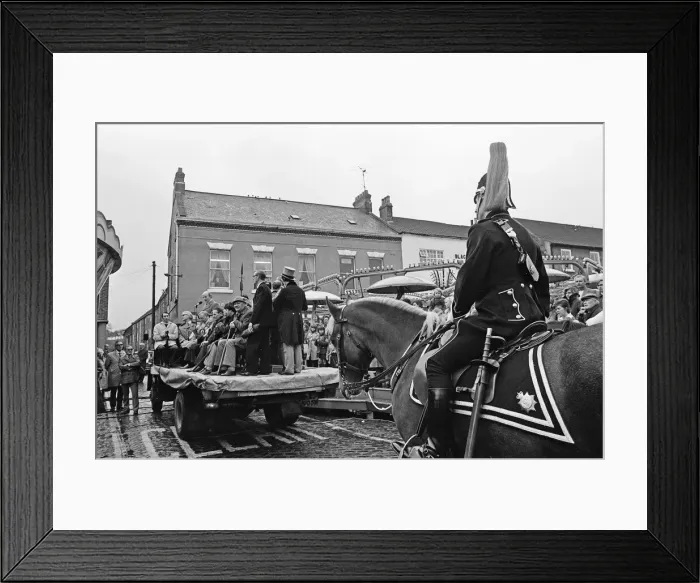 Framed Print : Yarm Fair Riding bounds - 1976 Yarm, North Yorkshire