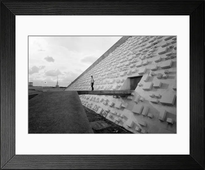 Framed Print : The Claudio Santoro National Theater, a multi-theater building in Brasilia, Brazil Framed Print : The Claudio Santoro National Theater, a multi-theater building in Brasilia, Brazil