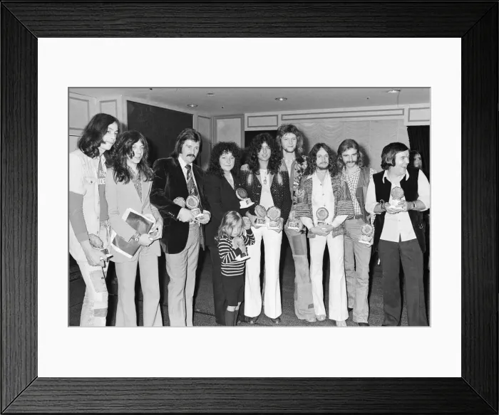 Framed Print : 1975 Melody Maker Reader Poll Results. Our picture shows Centre