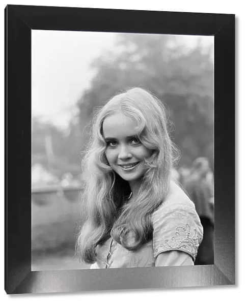 Lysette Anthony, British actress aged 17 years old, on set of new television film Ivanhoe