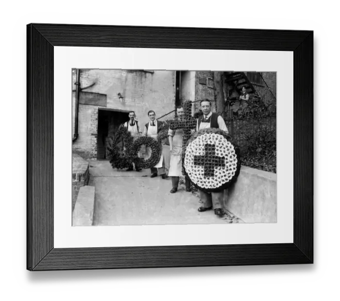 Framed Print : The British Legion Poppy Factory in Richmond, South West London
