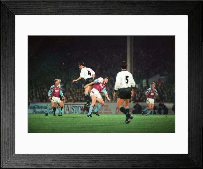 Framed Print : UEFA Cup 2nd round 1st leg match, Aston Villa 2 - 0 Inter Milan held at Villa Park
