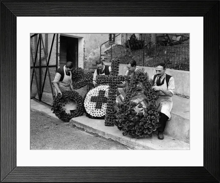 Framed Print : The British Legion Poppy Factory in Richmond, South West London