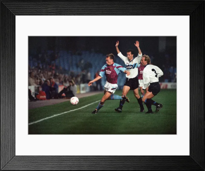 Framed Print : UEFA Cup 2nd round 1st leg match, Aston Villa 2 - 0 Inter Milan held at Villa Park Framed Print : UEFA Cup 2nd round 1st leg match, Aston Villa 2 - 0 Inter Milan held at Villa Park