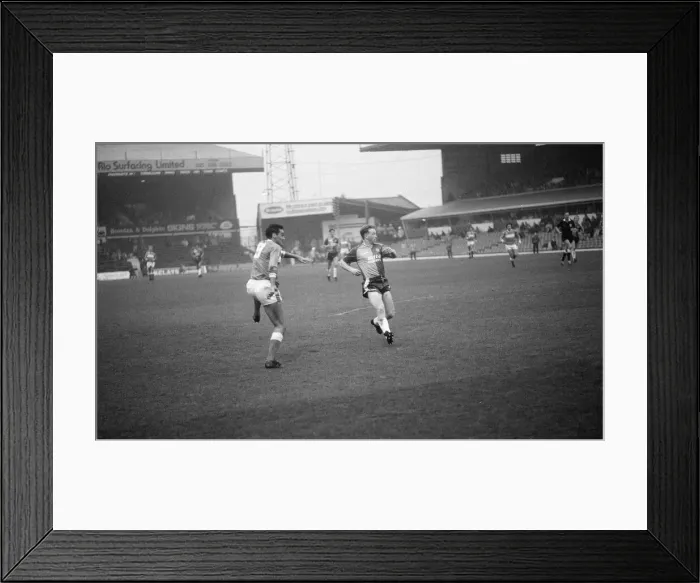 Framed Print : Birmingham City 1-2 Aston Villa, league division 2 match at St Andrews Framed Print : Birmingham City 1-2 Aston Villa, league division 2 match at St Andrews
