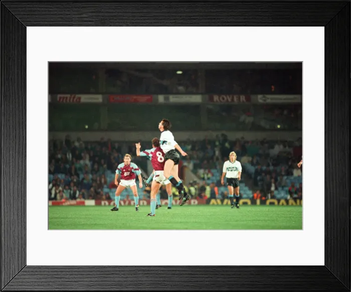 Framed Print : UEFA Cup 2nd round 1st leg match, Aston Villa 2 - 0 Inter Milan held at Villa Park Framed Print : UEFA Cup 2nd round 1st leg match, Aston Villa 2 - 0 Inter Milan held at Villa Park