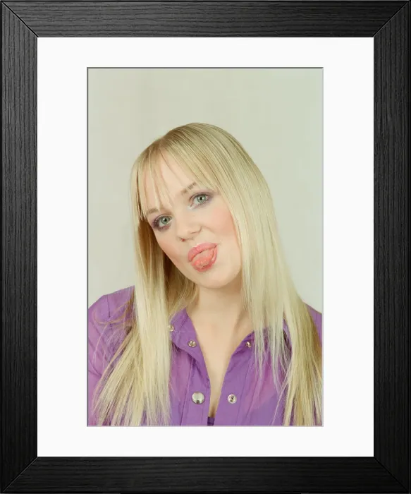 Framed Print : Emma Bunton (famously known as Baby Spice) pictured here in a photo shoot for The Spice