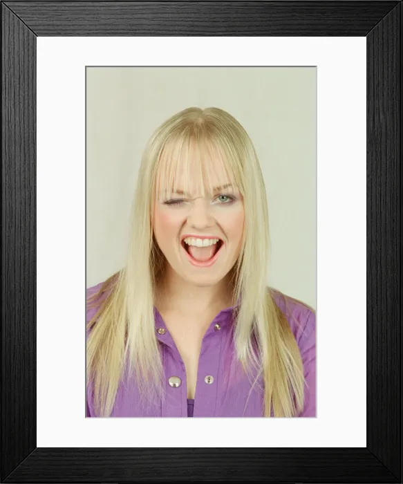 Framed Print : Emma Bunton (famously known as Baby Spice) pictured here in a photo shoot for The Spice Framed Print : Emma Bunton (famously known as Baby Spice) pictured here in a photo shoot for The Spice