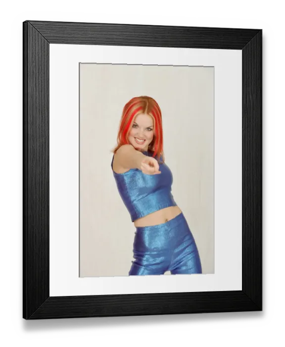 Framed Print : Geri Hailliwell, (famously known as Ginger Spice) pictured here in a photo shoot for