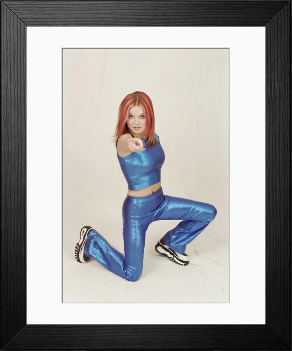 Framed Print : Geri Hailliwell, (famously known as Ginger Spice) pictured here in a photo shoot for Framed Print : Geri Hailliwell, (famously known as Ginger Spice) pictured here in a photo shoot for