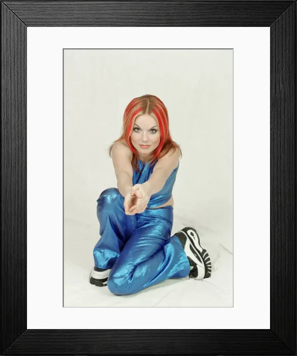Framed Print : Geri Hailliwell, (famously known as Ginger Spice) pictured here in a photo shoot for