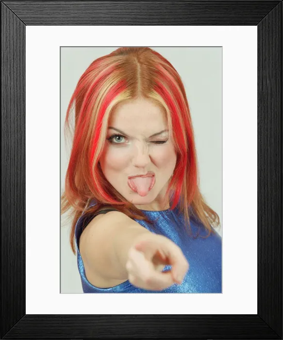 Framed Print : Geri Hailliwell, (famously known as Ginger Spice) pictured here in a photo shoot for Framed Print : Geri Hailliwell, (famously known as Ginger Spice) pictured here in a photo shoot for