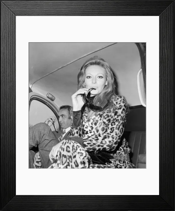 Framed Print : Claudie Lange, Belgian actress and model, arrives at London Heathrow Airport Framed Print : Claudie Lange, Belgian actress and model, arrives at London Heathrow Airport