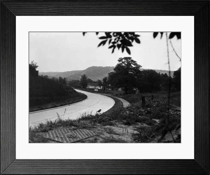 Framed Print : The Dorking By-Pass (A24) shortly before its opening on June 1934 Framed Print : The Dorking By-Pass (A24) shortly before its opening on June 1934