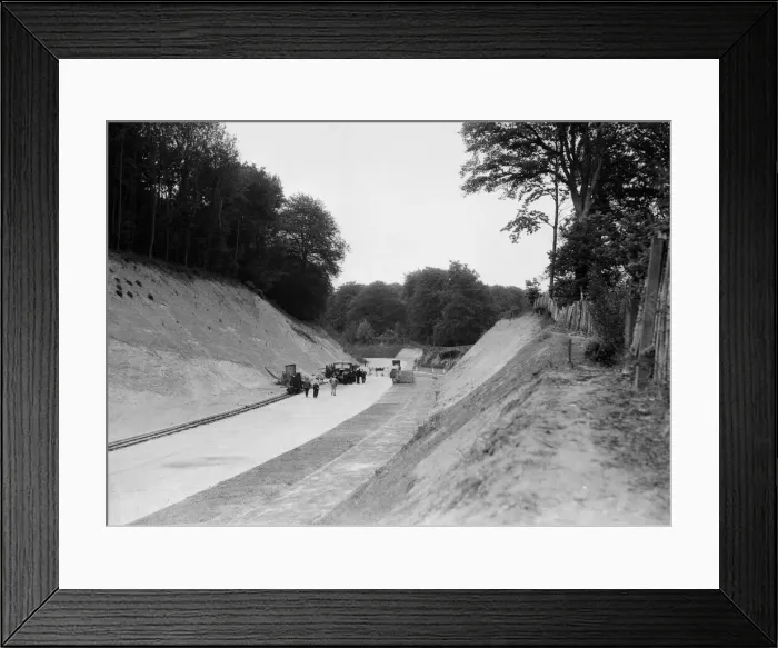 Framed Print : The Dorking By-Pass (A24) shortly before its opening on June 1934 Framed Print : The Dorking By-Pass (A24) shortly before its opening on June 1934