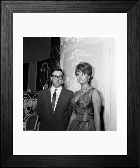 Framed Print : Sophia Loren with Peter Sellers. They will be starring together in the Dimitri de Framed Print : Sophia Loren with Peter Sellers. They will be starring together in the Dimitri de