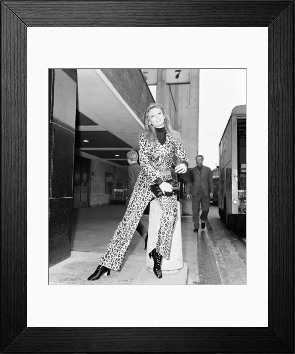 Framed Print : Claudie Lange, Belgian actress and model, arrives at London Heathrow Airport Framed Print : Claudie Lange, Belgian actress and model, arrives at London Heathrow Airport