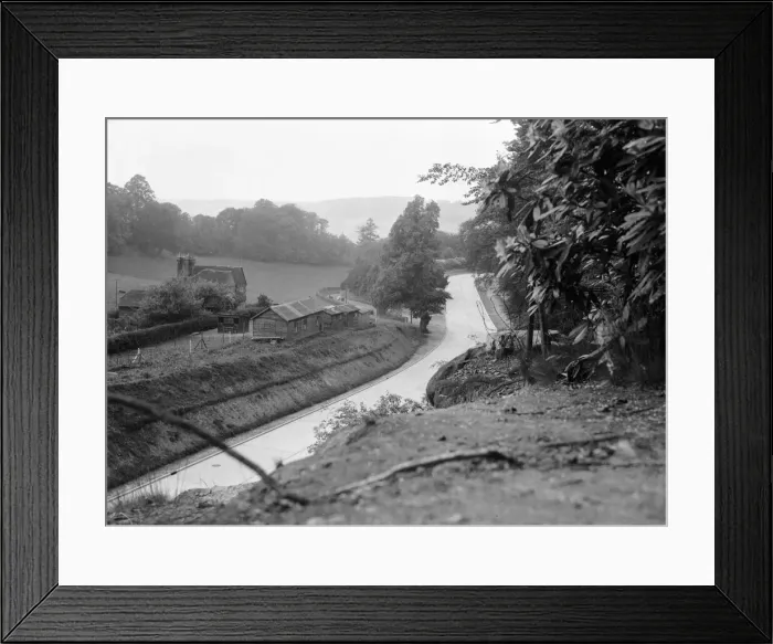 Framed Print : The Dorking By-Pass (A24) shortly before its opening on June 1934