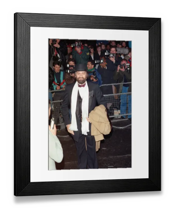Framed Print : Mick Fleetwood arriving at The Brit Music Awards at Royal Albert Hall, London