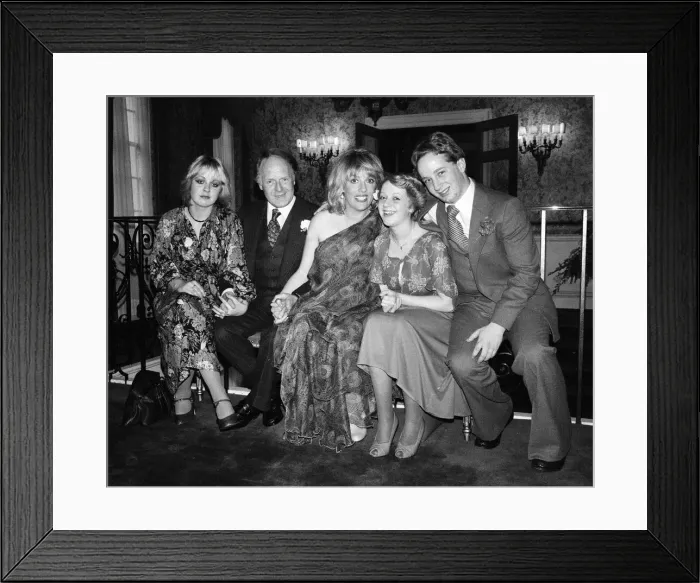 Framed Print : Esther Rantzen and Desmond Wilcox at their wedding reception in Knightsbridge