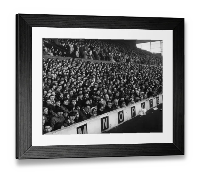 Framed Print : View of the huge crowd at Anfield watching their team Liverpool in action, circa 1966 Framed Print : View of the huge crowd at Anfield watching their team Liverpool in action, circa 1966
