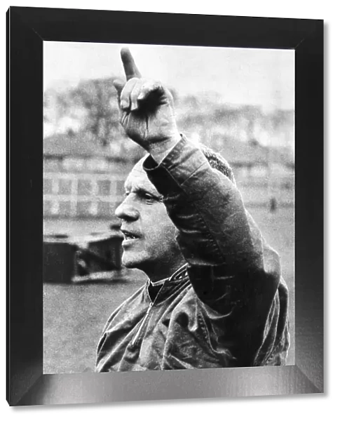 Bill Shankly, Liverpool manager during a training session. Circa 1971