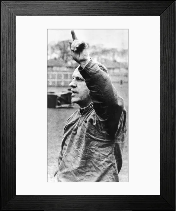 Framed Print : Bill Shankly, Liverpool manager during a training session. Circa 1971 Framed Print : Bill Shankly, Liverpool manager during a training session. Circa 1971