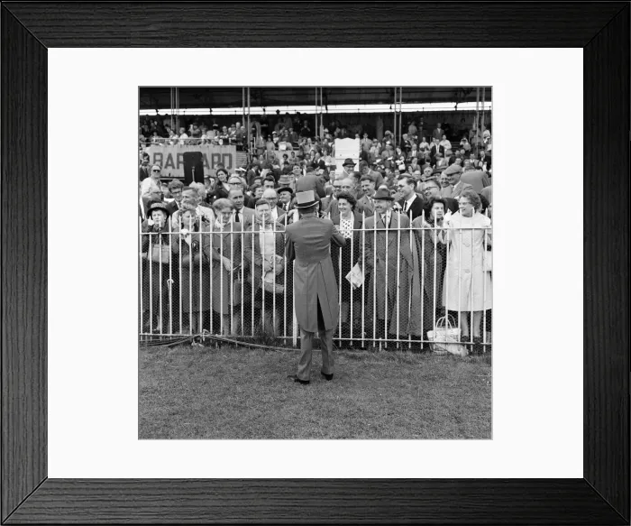 Framed Print : Billy Fury on Derby Day at the Epsom Races. 3rd June 1964 Framed Print : Billy Fury on Derby Day at the Epsom Races. 3rd June 1964